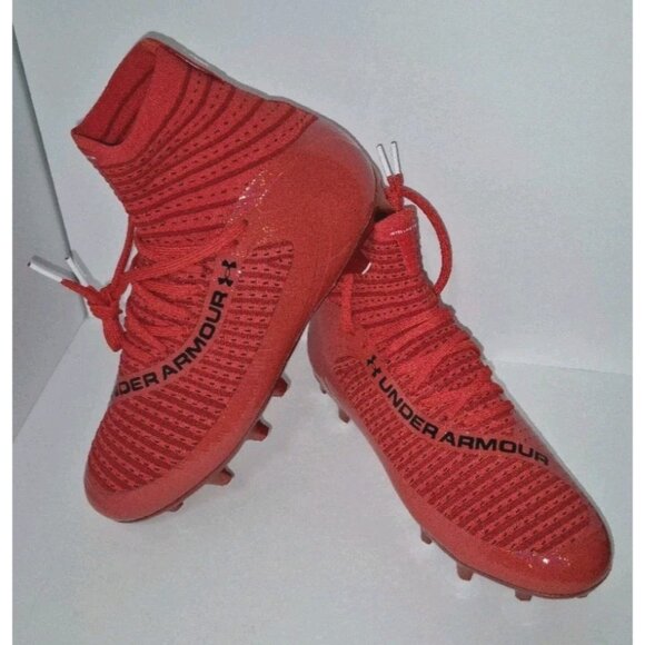 UNDER ARMOUR HIGHLIGHT 2 MC KNIT RED FOOTBALL CLEATS MEN\'S SIZE 12 NEW main image 8